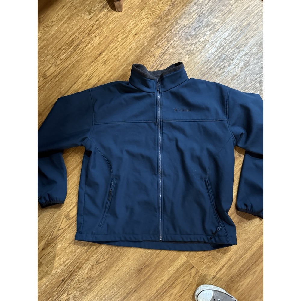 Columbia Interchange‎ Fleece Lined Full Zip Light Jacket Black Mens Large